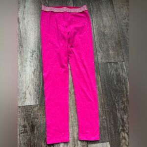 girl’s size XL 16 Arizona Jean Co sparkly hot pink stretch pull-on pants